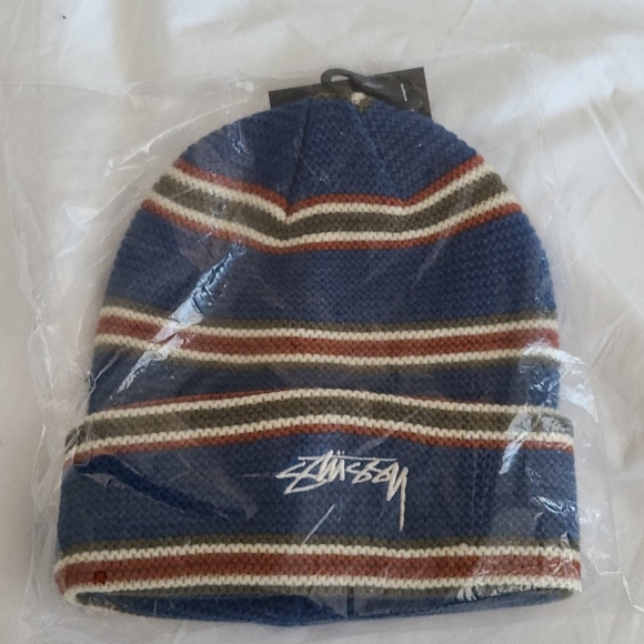 Stussy Triple Stripe Cuff Beanie 